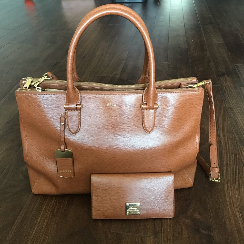 🎉 HP🎉  Ralph Lauren Newbury Handbag